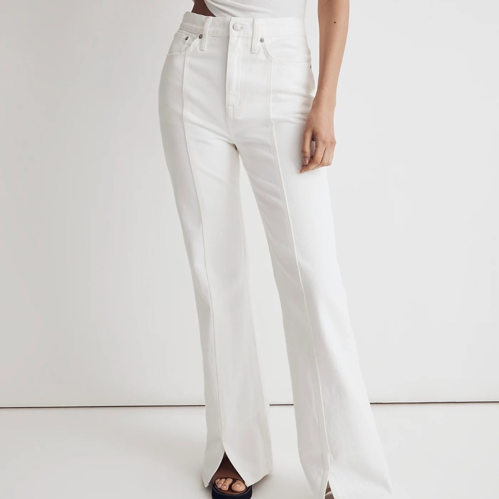 White Madewell Flare jeans